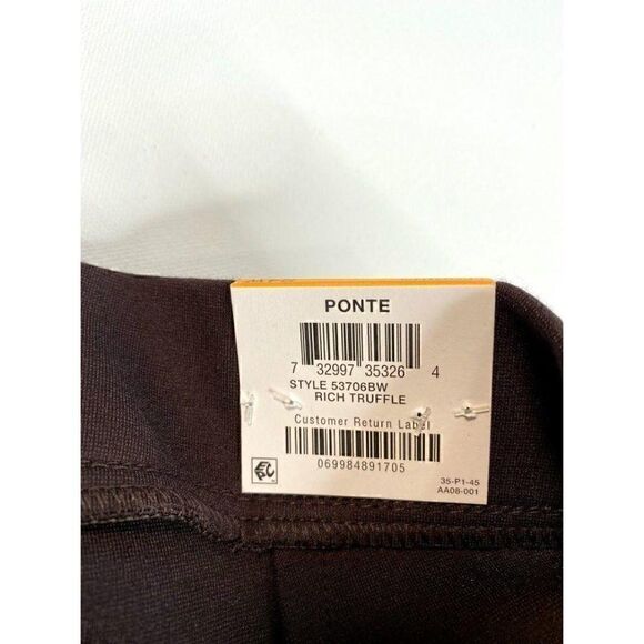 Style & Co Leggings Plus 24W Comfort Waist Brown‎ - Picture 5 of 10